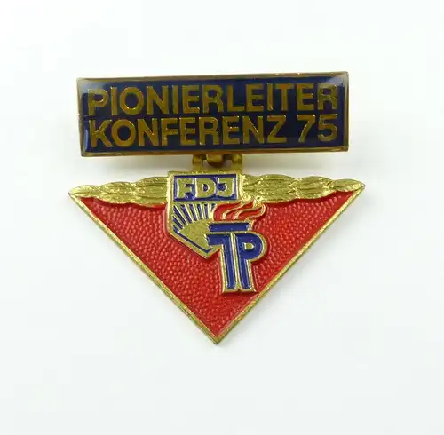 e10550 Original altes DDR Abzeichen Pionierleiter Konferenz 1975 FDJ JP