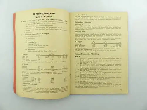 Original Leistungsbuch Deutscher Sportausschuss mit Eintragungen und Urkunde