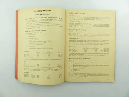 Original Leistungsbuch Deutscher Sportausschuss mit Eintragungen und Urkunde