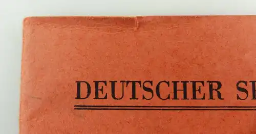 Original Leistungsbuch Deutscher Sportausschuss mit Eintragungen und Urkunde