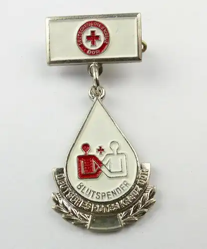 e10534 Ehrenspange für Rotkreuz Blutspenden ab 1985 silberfarben für 30 Spenden
