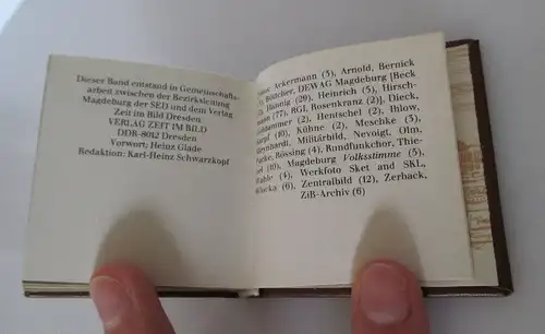Minibuch Bezirk Magdeburg Verlag Zeit im Bild Dresden bu0155