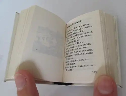 Minibuch Pablo Neruda Gedichte mit Danksagung innenliegend bu0154