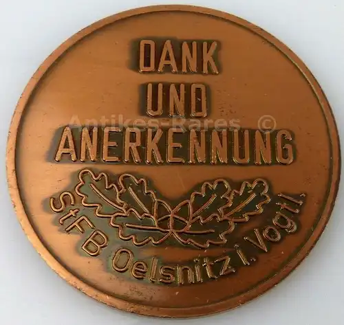 DDR Medaille 40 Jahre DDR Dank und Annerkennung StFB Oelsnitz i. Voigtl.(Forst7)