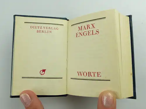 Minibuch: Marx Engels Worte Dietz Verlag Berlin Jutta Nesler e039