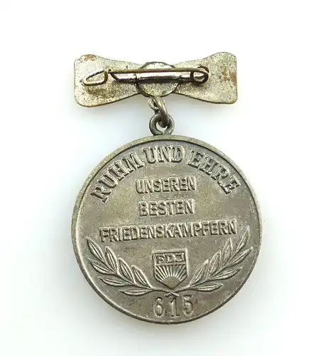 #e4653 Karl-Liebknecht-Medaille emailliert mit VNr. FDJ in der BRD & Westberlin