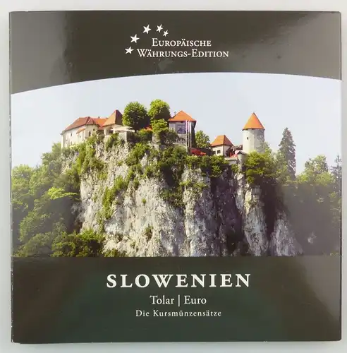 #e7365 Slowenien Kursmünzensatz Tolar und Euro Münzen Europäische Währung