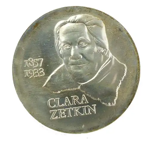#e8683 DDR 20-Mark-Gedenkmünze 1982 - Clara Zetkin 1857-1933