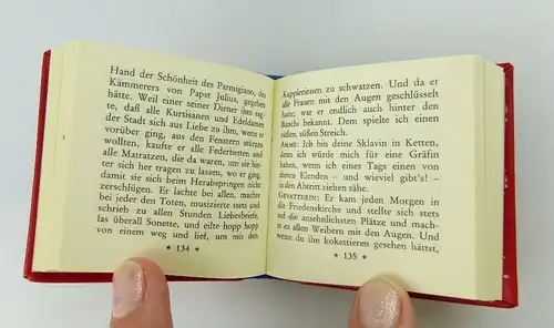 6 Minibücher: Die Gespräche des Pietro Aretino 1. bis 6. Band e161