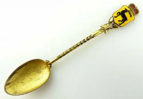 #e2014 Schöner alter vergoldeter 800er Silberlöffel mit Wernigeroder Wappen