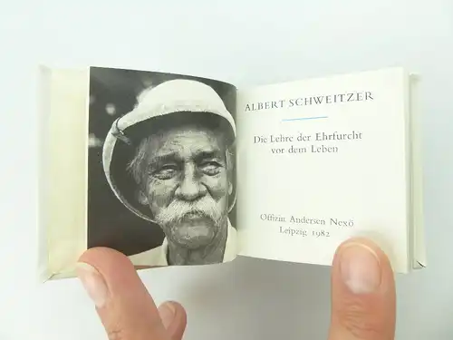 Minibuch: Albert Schweitzer  Die Lehre der Ehrfurcht vor dem Leben 1982 e278