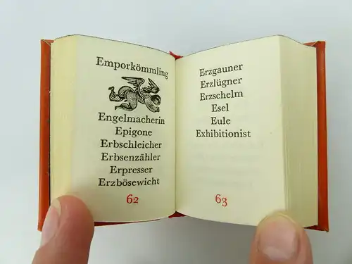 Minibuch: verflucht und zugenäht Schimpfwörter Eulenspiegel Verlag e275