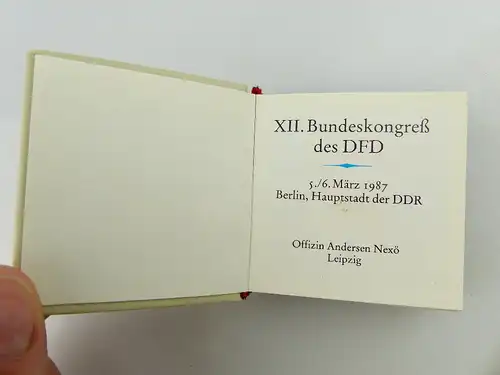 Minibuch: XII. Bundeskongreß des DFD März 1987 Demokratischer Frauenb. e273