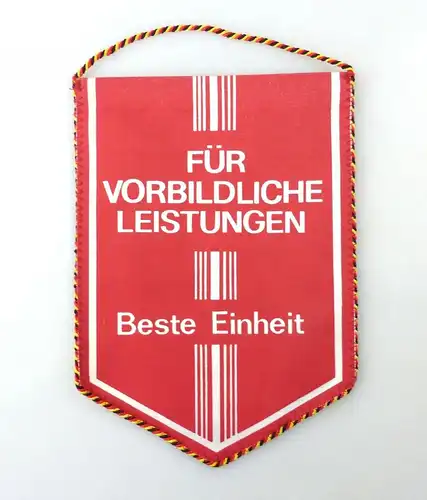 e10818 Alter Wimpel für vorbildliche Leistungen Beste Einheit DDR