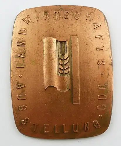#e8008 Original alte Medaille Landwirtschaftsausstellung der DDR in Bronze