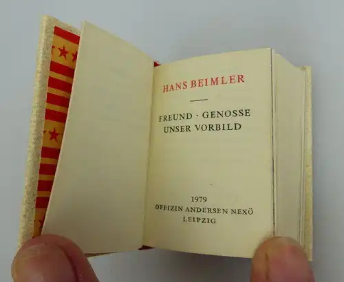 Minibuch: Hans Beimler Freund Genosse unser Vorbild bu0231