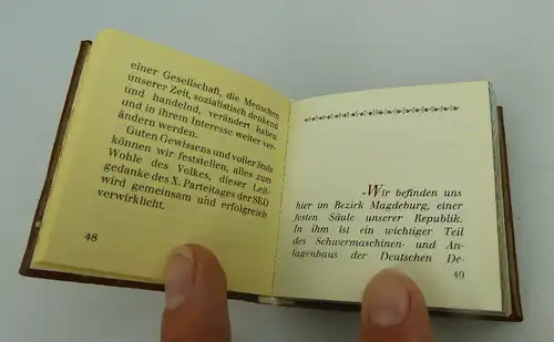 Minibuch Bezirk Magdeburg Verlag Zeit im Bild Dresden 1984 DDR bu0374