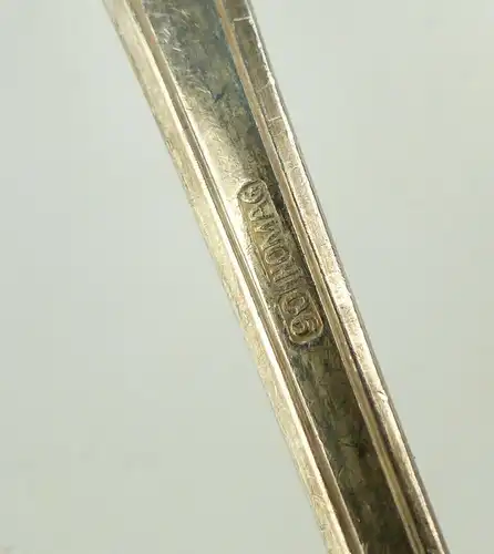 e10863 3 verschiedene alte Kellen Soßenkellen und 1 Vorlegemesser versilbert