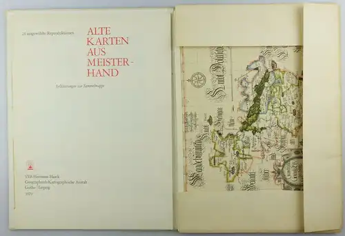 #e6708 Alte Karten aus Meisterhand Sammelmappe 1979 VEB Hermann Haack