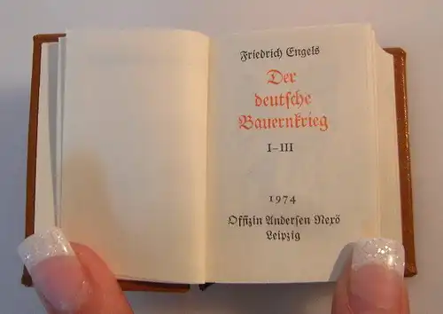 Minibuch: Der deutsche Bauernkrieg Friedrich Engels in altdeutscher Schr. bu0069