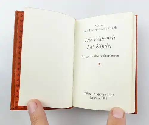 #e4360 Minibuch: Die Wahrheit hat Kinder ausgewählte Aphorismen von M.Eschenbach