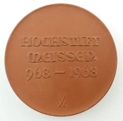 #e3193 Meissen Medaille Hochstift Meissen 968 - 1968