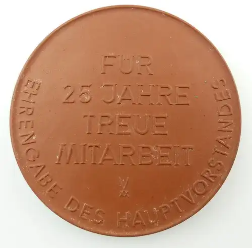 #e3191 Meissen Medaille für 25 Jahre treue Mitarbeit CDU Hauptvorstand Ehrengabe