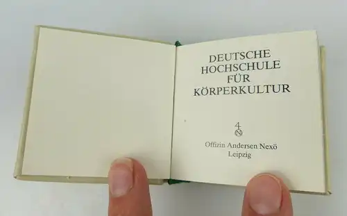 Minibuch: Deutsche Hochschule für Körperkultur Offizin Andersen Nexö bu0838