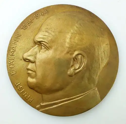 Große alte Bronze Medaille: Ernst Thälmann 1886-1944 e1325