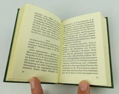 Minibuch Carl Schorlemmer VEB Deutscher Verlag Günter Fuchs bu0851