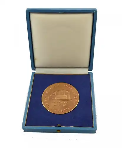 e9139 Medaille 750 Jahre Stadt Plauen Vogtland 25 Jahre DDR bronzefarben