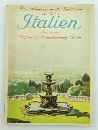 Buch: Zum Andenken an die Vorführung des Films ITALIEN e957