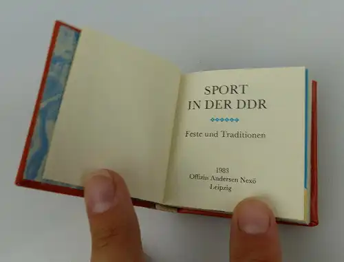 Minibuch: Sport in der DDR Feste un Traditionen Offizin Andersen Nexö bu0402