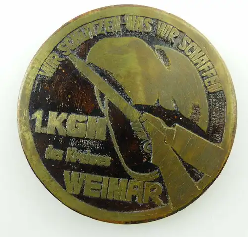 Medaille: 20 Jahre Kampfgruppen der Arbeiterklasse 1.KGH Kreis Weimar e1598