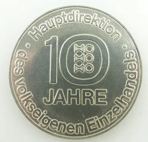 Medaille: 10 Jahre Hauptdirektion des volkseigenen Einzelhandels DDR e1592