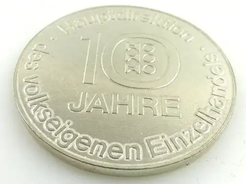 Medaille: 10 Jahre Hauptdirektion des volkseigenen Einzelhandels DDR e1592