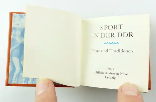 #e5882 Minibuch: Sport in der DDR Feste un Traditionen Offizin Andersen Nexö
