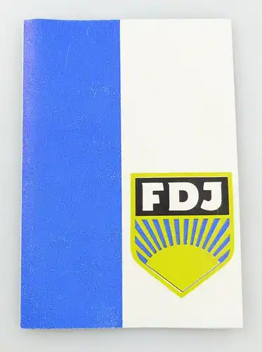 e11039 Porzellan Ehrenplakette des Zentralrates 30 Jahre FDJ mit Urkunde und OVP