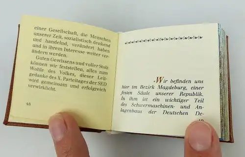 Minibuch Bezirk Magdeburg Offizin Andersen Nexö Verlag Zeit im Bild bu0848