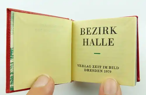 Minibuch : Bezirk Halle , Verlag Zeit im Bild Dresden 1979 /r621
