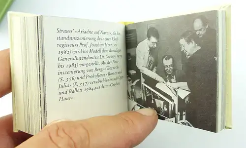 Minibuch : Dresdener Oper, Verlag Zeit im Bild Dresden 1985 /r646