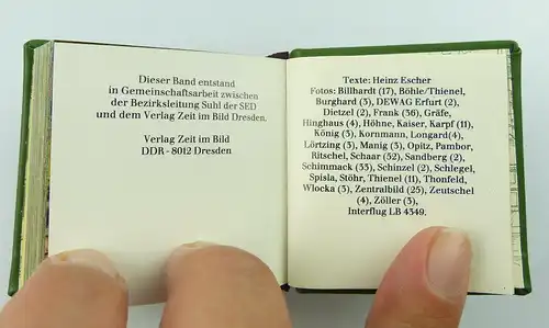 Minibuch : Bezirk Suhl , Verlag Zeit im Bild Dresden 1986  /r640
