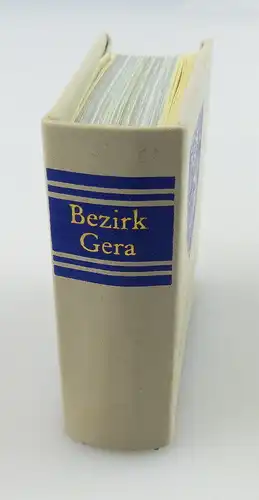 Minibuch : Bezirk Gera, Verlag Zeit im Bild Dresden 1987  /r639
