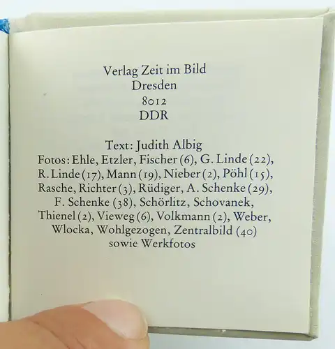 Minibuch : Bezirk Gera, Verlag Zeit im Bild Dresden 1987  /r639