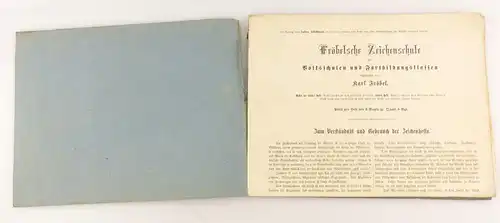 e11072 Fröbelsche Zeichenschule für Volksschulen 1872 sehr selten viertes Heft