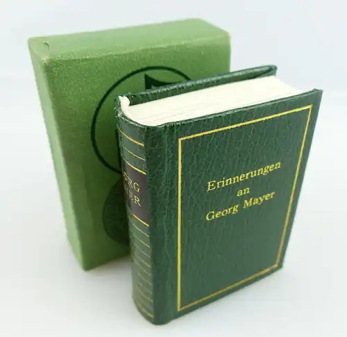 Minibuch: Erinnerungen an Georg Mayer !nummeriertes Buch! " 302 " e159