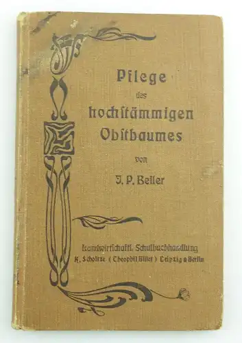 e11087 Original altes Buch Pflege des hochstämmigen Obstbaumes von Beiler 1907