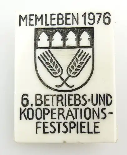 #e2616 DDR Abzeichen Memleben 1976 6 Btriebs- und Kooperations- festspiele