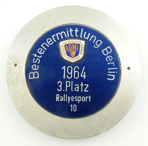 e11129 DDR Medaille Bestenermittlung Berlin 1964 3. Platz Rallyesport 10