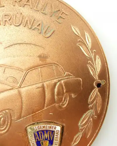 e11120 Alte DDR Medaille Nebel Rallye MC Grünau 1968 ADMV Motorsport Verband